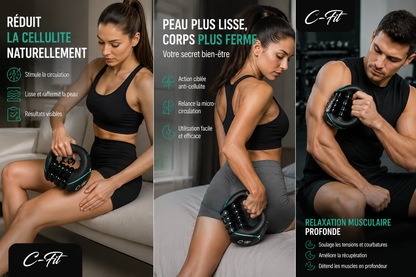 ROLLER C-FIT® | Massage Musculaire & Routine Anti-Cellulite